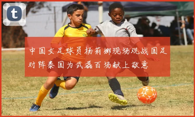 中国女足球员杨莉娜现场观战国足对阵泰国为武磊百场献上敬意